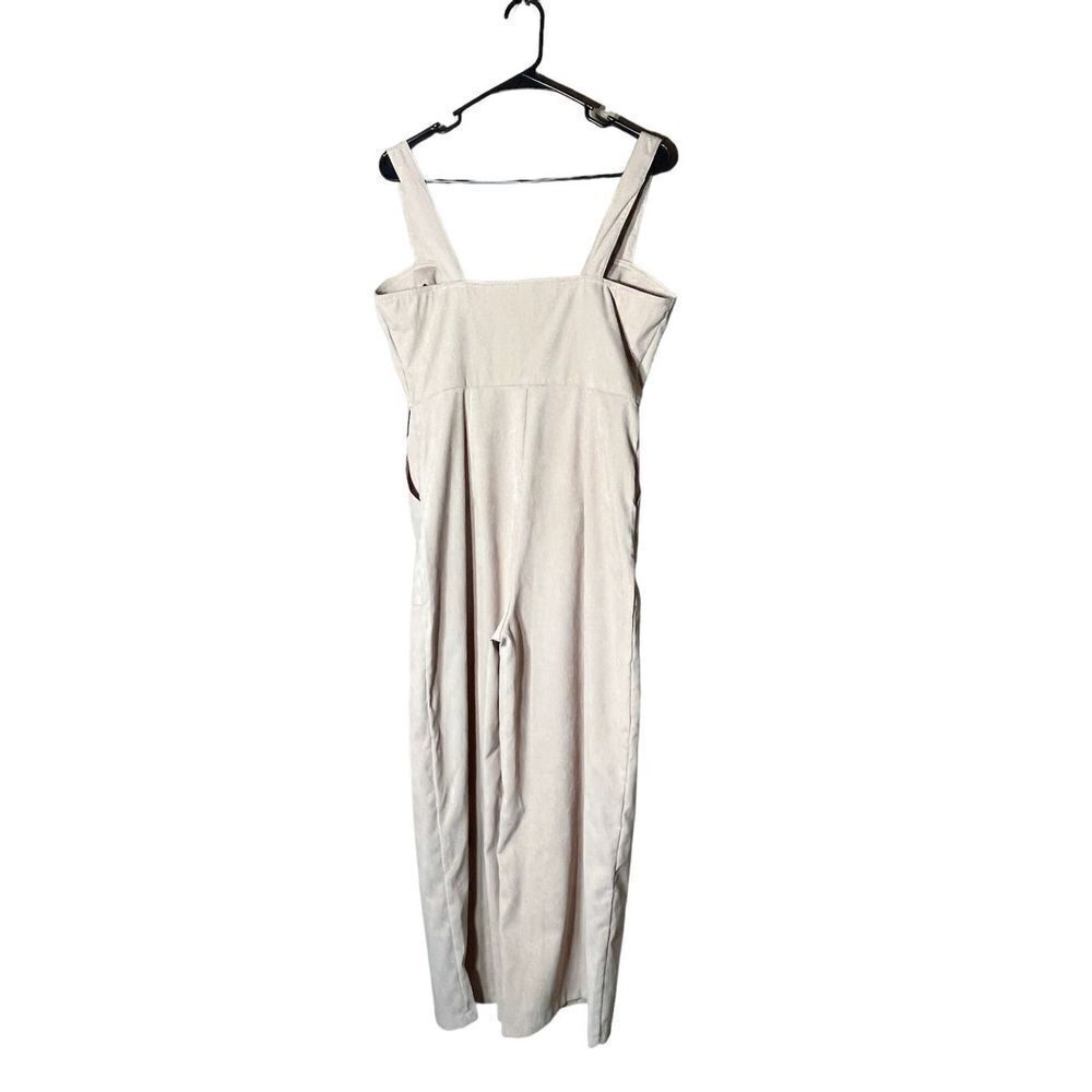 Nasty Gal Corduroy Cream Zip Up‎ Jumpsuit Size 6 - Picture 9 of 11